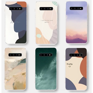 สําหรับ Samsung galaxy s10 plus s10e ซิลิโคนนุ่ม TPU เคสโทรศัพท์ด้านหลัง