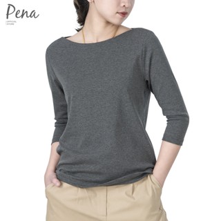 Pena house เสื้อยืดคอปาด แขนสามส่วน PSTL001