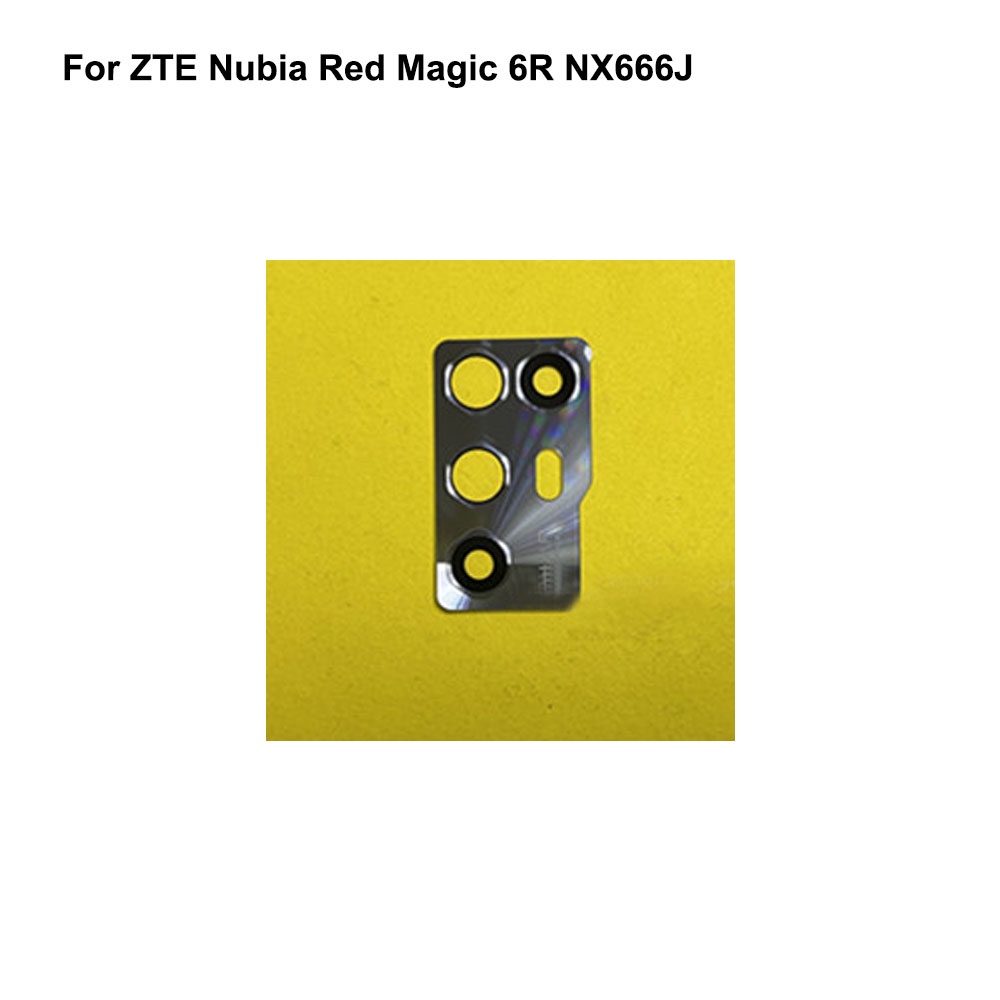 สําหรับ ZTE Nubia Red Magic 6R NX666J เปลี่ยนกลับเลนส์กล้องด้านหลังสําหรับ Nubia RedMagic 6 R แก้วเล