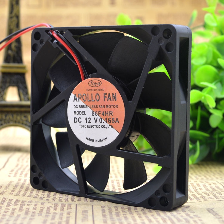 SZ APOLLO FAN 80F4HR 8CM 8015 12V 0.165A COOLING FAN