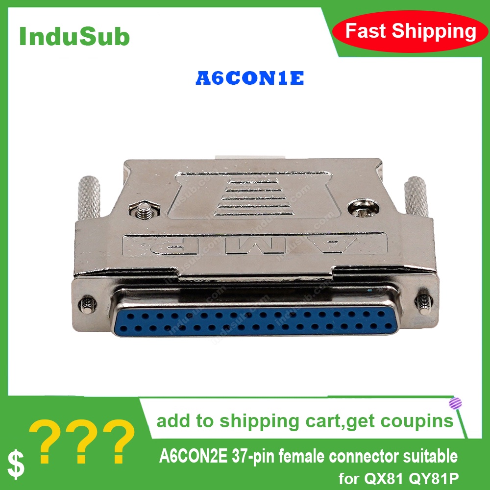 A6CON1E A6CON2E PLC Connector ขั้วต่อหญิง 37 พินเหมาะสําหรับ QX81 QY81P