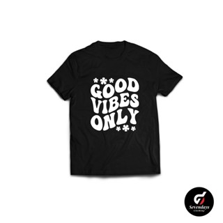 Good VIBES ONLY เสื้อยืด ลายการ์ตูนอนิเมะญี่ปุ่น