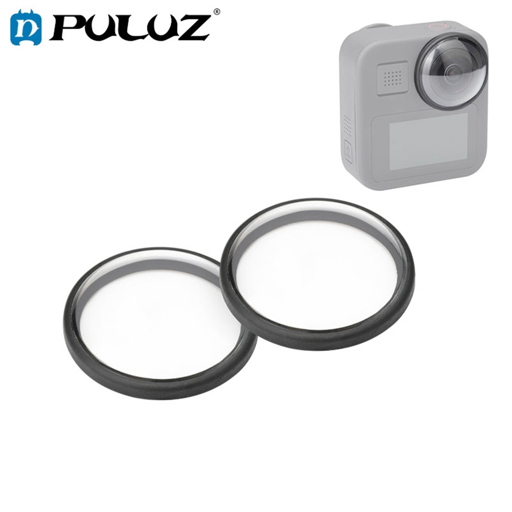 PULUZ ฝาครอบเลนส์ป้องกัน Optical Glass สําหรับ Gopro Lente ฝาครอบอุปกรณ์เสริม Max ตัวกรอง UV สําหรับ Go Pro 360 Action กล้อง