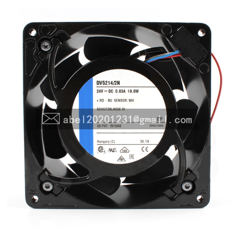 YTH ยี่ห้อใหม่ DV5214/2N 24VDC 19.8W COOLING FAN 12738 127*127*38MM