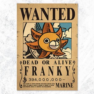 ใหม่ โปสเตอร์ One Piece FRANKY One Piece 28.5x42 ซม. (ขนาดกระดาษ A3)