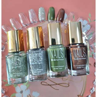 ยาทาเล็บกึ่งเจล รุ่น Nails BG แห้งไว สีชัดสวยแน่น ล้างออกง่ายด้วยนำ้ยาล้างเล็บปกติ สีทาเล็บกึ่งเจลล