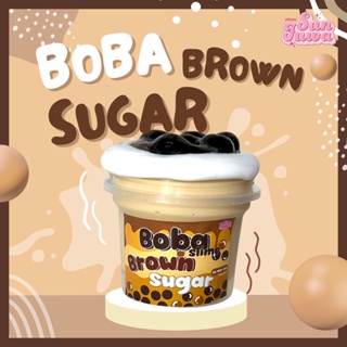 สไลม์ชานมไข่มุก boba brown sugar slime | sunfuwa