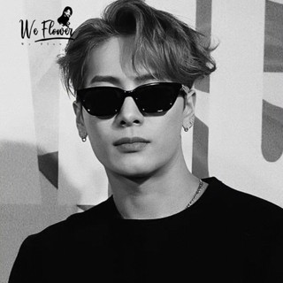 We Flower Jackson แว่นตากันแดด กรอบแคบ สุดชิค สีดํา เครื่องประดับ สําหรับผู้ชาย และผู้หญิง เหมาะกับการขับขี่ กลางแจ้ง OOTD
