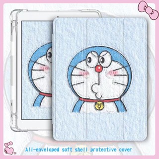 🔥พร้อมส่ง🔥เคสไอแพท Doraemon ลายการ์ตูนใส่ปากกาได้ รุ่น ipadmini6 ipad10.9 Air1 gen9 Pro9.7 10.2 gen7 gen8 10.5 Air3 ipadAir4 iPad Air5 Pro11