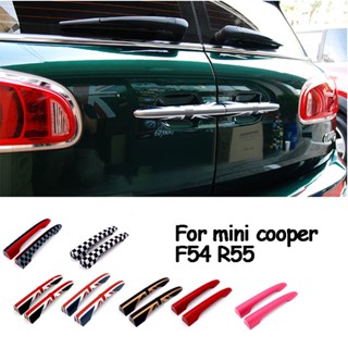 สติกเกอร์ตกแต่งมือจับประตูรถยนต์ สําหรับ MINI Cooper R55 JCW F54 Clubman 2 ชิ้น ต่อชุด