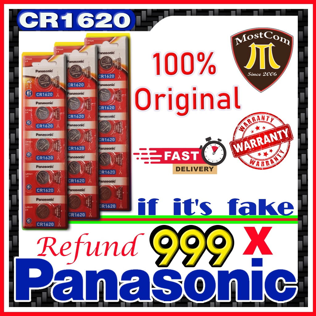 Panasonic Cr1620 3v New Battery Button lithium Batteries Cell Coin