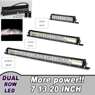 8&amp;quot; 13&amp;quot; 20&amp;quot; Inch Led Work Light Bar Slim Dual Row Convex Combo Beam 12V LED Light For Car SUV ATV Niva Lad