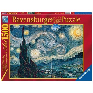 พร้อมส่ง-จิ๊กซอว์ Starry night🌌Van Gogh แบรนด์ Ravensburger jigsaw puzzle 1500 ชิ้น