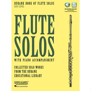 (Flute)RUBANK BOOK OF FLUTE SOLOS – EASY LEVEL Book with Online Audio (HL00160723)