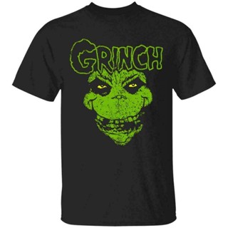 เสื้อยืดผ้าฝ้าย Sanc6 {พร้อมส่ง เสื้อยืดแขนสั้นลําลอง ผ้าฝ้าย 100% พิมพ์ลาย Grinch Mitfits Xmas Christmisfit พลัสไซซ์ ขอ