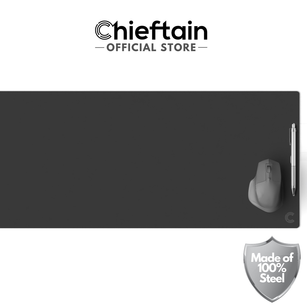 Chieftain แผ่นรองเมาส์ Mouse Pad Desk Mat Size XL แบบแข็ง พื้นผิวเหล็ก 100% 220x280 300x900