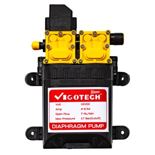 VIGOTECH มอเตอร์พ่นยาคู่ 17บาร์ 12โวลต์ อะไหล่พ่นยา ปั๊มพ่นยา วีโกเทค มอเตอพ่นยา ปั๊มพ่นยา พ่นยา 17bar 12Vครื่องพ่นยา