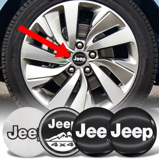 สติกเกอร์ฝาครอบดุมล้อรถยนต์ 56 มม. สําหรับ Jeep Rubicon Grand Cherokee Cherokee Patriot Renegade เข็มทิศรถยนต์ 4 ชิ้น