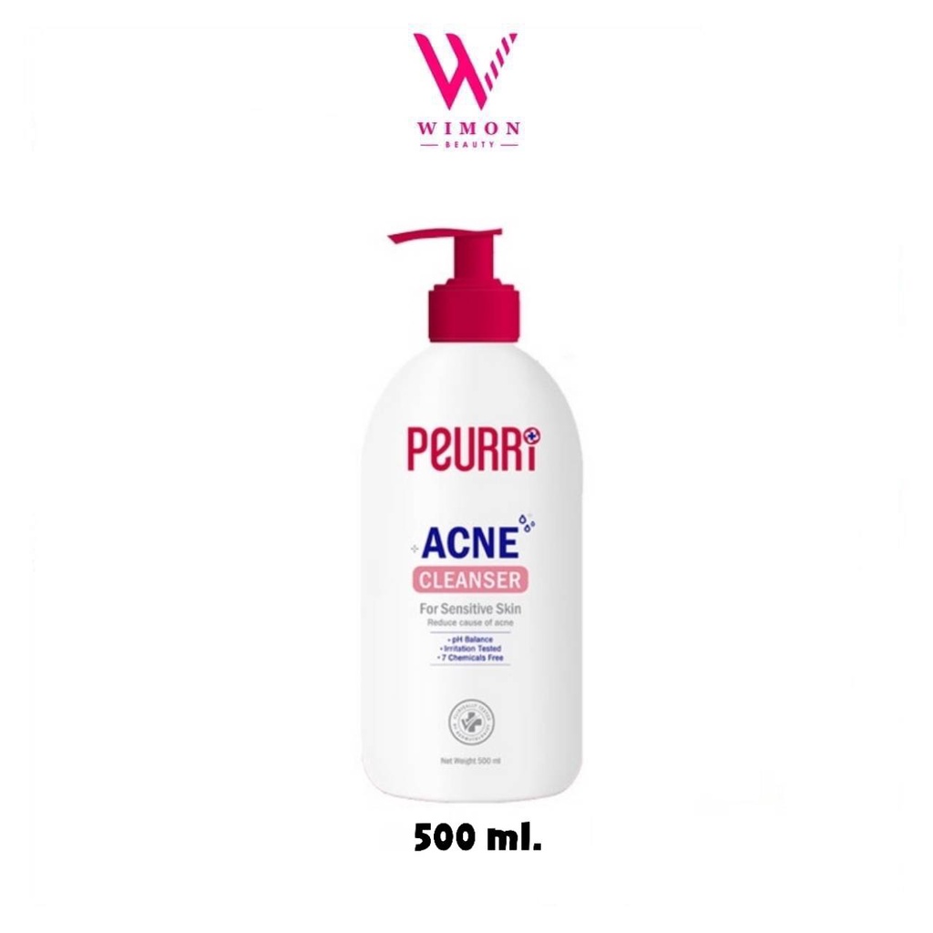 Peurri Acne Cleanser เพียวรี แอคเน่ คลีนเซอร์ 500 ml. /01308