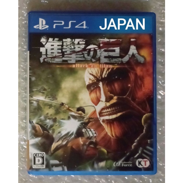 ATTACK ON TITAN Wings of Freedom ญี่ปุ่น ตำหนิ PS4 JAPAN PLAYSTATION 4 ผ่าพิภพไททัน AOT 1 AOT1 A.O.T
