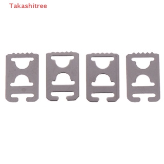 (Takashitree) 4Pcs Metal No Tie Flat Shoelaces Buckle Shoe Decorations Lazy Shoe Lace