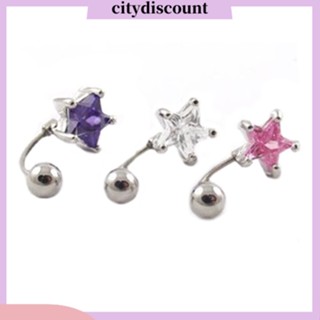 &lt;citydiscount&gt; Rhinestone จิวแหวนเจาะร่างกายสะดือจิวสะดือ