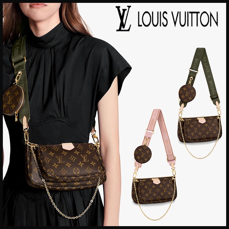 Louis Vuitton/Petit Sac Plat/คลาสสิก Laohua/Mini/Music Bag/Wind Bags/Shopping Bag/Mightbody Bag/M812