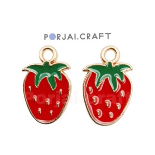 จี้สตรอว์เบอร์รี่ Strawberry Pendant 17mm