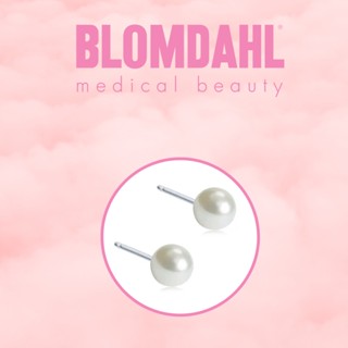 Blomadal ต่างหู Pearl White ขนาด 4MM.