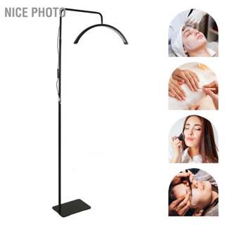 Nice photo Beauty LED Light Half Moon Ring Makeup Eyebrow Remotely Controllable Lamp with Phone Stand