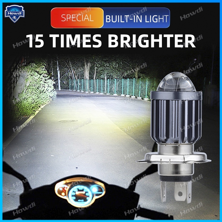หลอดไฟตัดหมอก Led H4 BA20D CSP 12V 12000LM สว่างมาก สําหรับรถจักรยานยนต์
