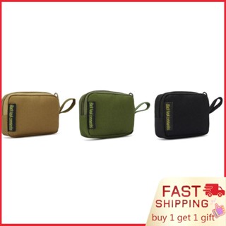 [LUC] Outdoor Molle Square Wallet Purses Waterproof Card Key Holder Change Coins Pouch Earphone Sack Outdoor Camping