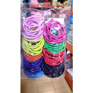 100วงยางรัดผมสีเข้มวงใหญ่ เส้นผ่าศูนย์กลาง 5 ซมสวมข้อมือผู้ใหญ่ได้🍥