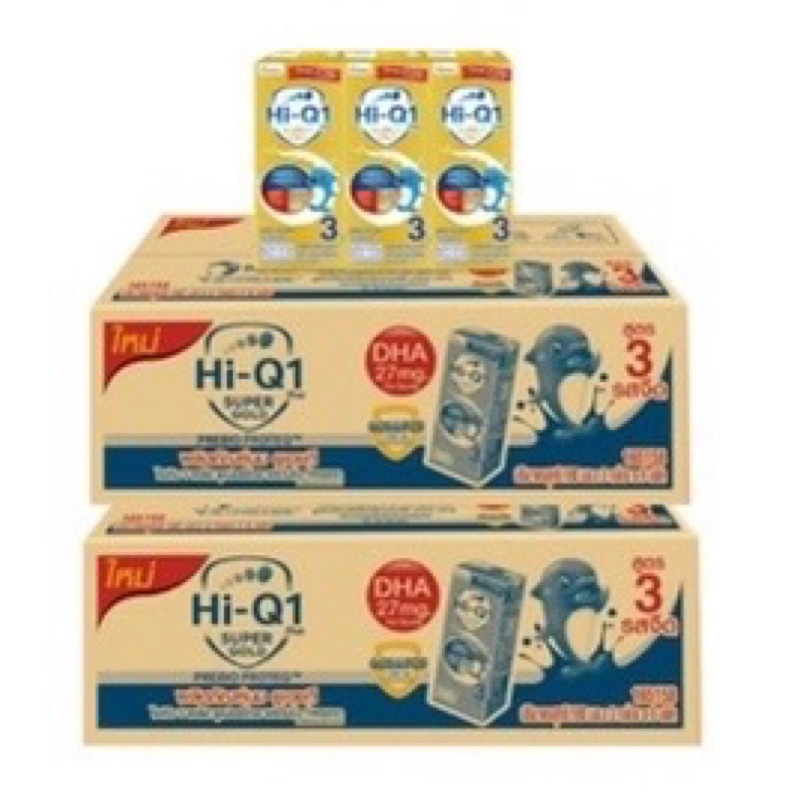 [ขายยกลัง!] HI-Q ไฮคิวสตาร์ท 1 PLUS นม UHT สำหรับเด็ก ช่วงวัยที่ 3 (สูตร3)พรีไบโอโพรเทก รสจืด 110 มล