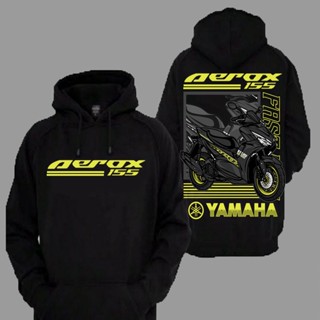 เสื้อกันหนาว มีฮู้ด สําหรับรถจักรยานยนต์ Yamaha Aerox 155 Premium