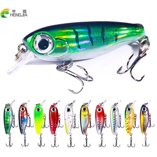 Hengjia Sinking Bait เหยื่อตกปลาเทราท์ ปลาซิว พลาสติกแข็ง ขนาดเล็ก 3.8 ซม. 2.8 กรัม 1 ชิ้น Minnow Fishing Lures