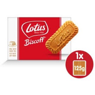 Lotus Biscoff Caramelised Biscuit 125 g .โลตัสบิสตอฟ บิสกิต (รุ่นไม่แพคแยก) (05-7880)