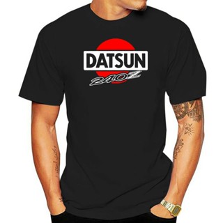 เสื้อยืด cotton Datsun 240Z - เสื้อยืดสีดําผู้ชายแบบกําหนดเอง