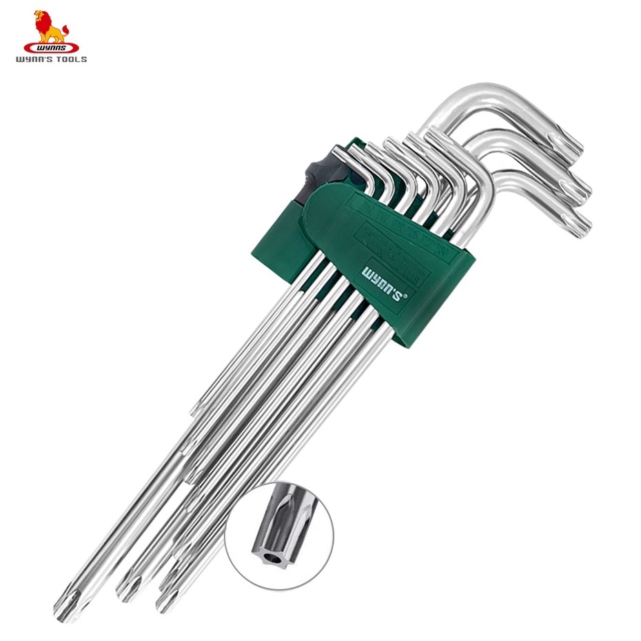 WYNN'S ประแจหัวทอร์ค 9 ชิ้น/ชุด ขนาด T10-T50