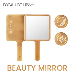 Focallure #Ambergold กระจกแต่งหน้า แบบมือถือ ขนาดเล็ก สีทองอําพัน