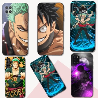 เคสโทรศัพท์มือถือ ซิลิโคนนิ่ม tpu ลายอะนิเมะวันพีซ Roronoa Zoro สีดํา สําหรับ Samsung Galaxy A23 4G LTE A33 A53 A73 4G 5G M62 F62