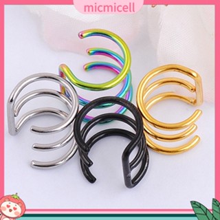 (micmicell) ต่างหู Ear Cuff แบบหนีบ รูปตัว C เครื่องประดับผู้หญิง