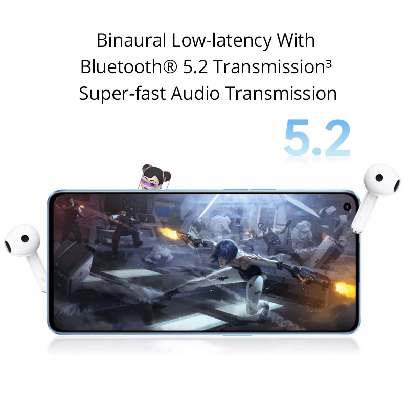 Oppo Enco Air2 หูฟังบลูทูธไร้สาย ไมโครโฟนตัดเสียงรบกวน IPX4 กันน้ํา สําหรับเล่นกีฬา