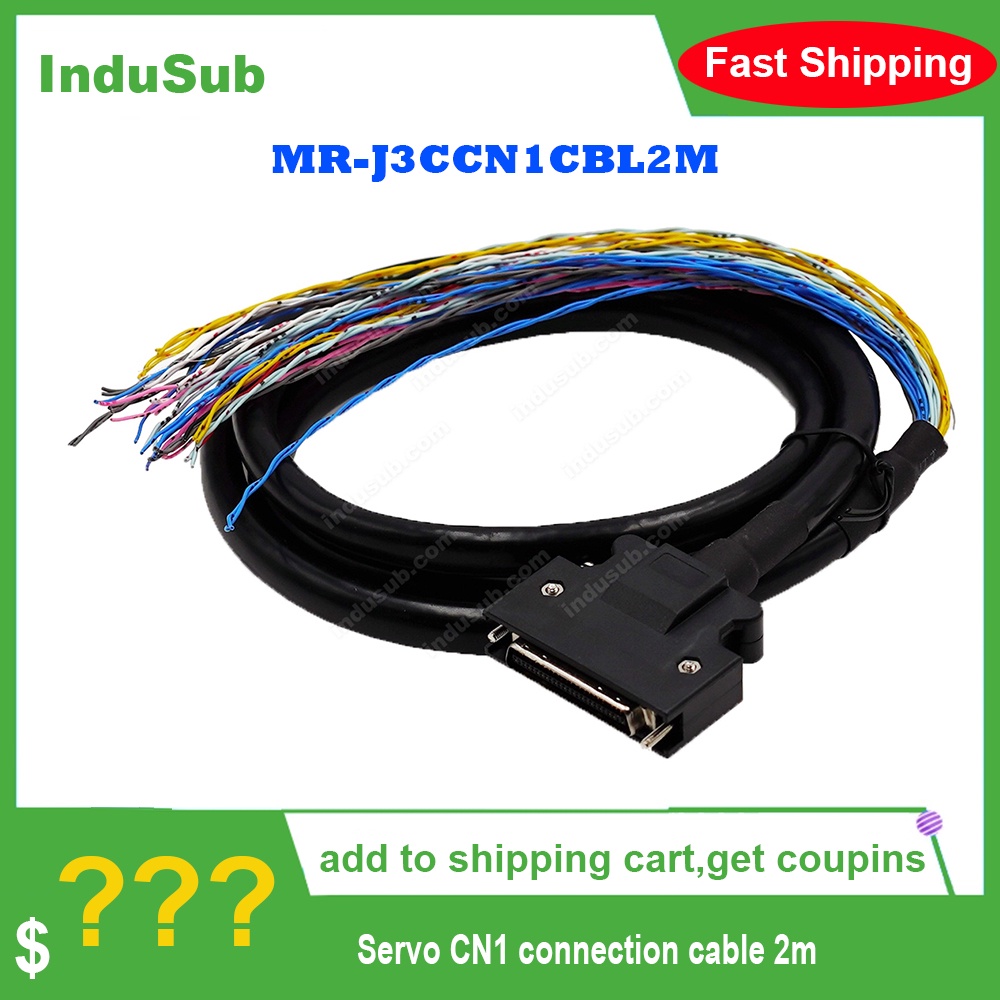 YTH MR-J3CCN1CBL2M Servo CN1 สายเชื่อมต่อ 2m 50 พินเหมาะสําหรับ J3 J4 JE-A เซอร์โว