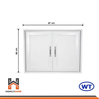 WT บานซิงค์คู่ สีขาว รุ่น CB ขนาด 87X66X10 ซม. บานซิงค์ บานคู่ (1 คำสั่งซื้อไม่เกิน 2 ชิ้น)