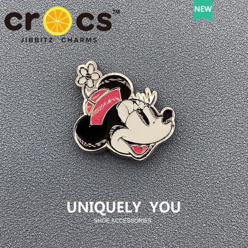 JIBBITZ cross charms ตัวติดรองเท้า จี้เพชรแดง ตัวติดรองเท้า cross