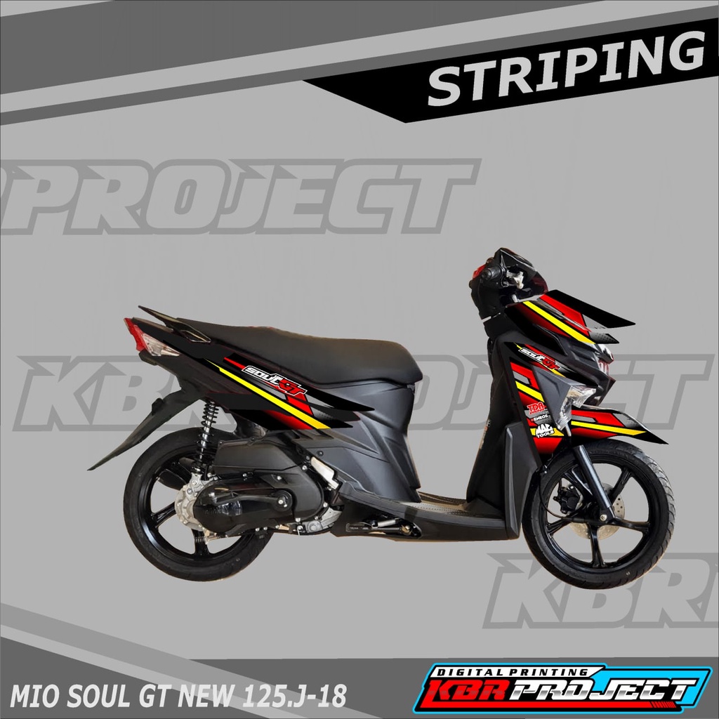 MIO SOUL GT NEW 125 สติ๊กเกอร์ Racing variation, YAMAHA MIO SOUL GT NEW 125 J.18 สติ๊กเกอร์มอเตอร์ไซ