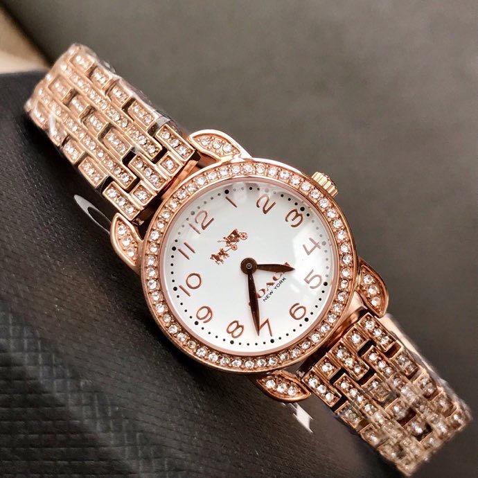 ของแท้ 100 COACH Full diamond coach watches pony cars the latest 22mm ...