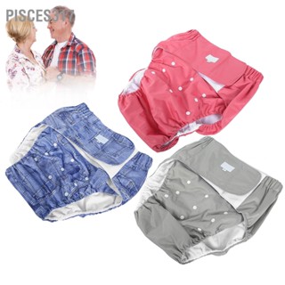 Pisces317 Adult Diaper Adjustable Washable Elderly Reusable Incontinence Nappy Pants