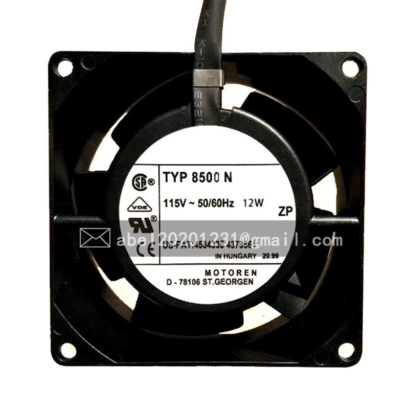 SZ ยี่ห้อใหม่ TYP 860N 8500 N 115VAC COOLING FAN 8038 8CM 80*80*38MM
